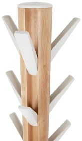 Cuier din lemn de arbore de cauciuc alb-natural Flapper – Umbra