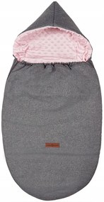 ShopJK SAC PENTRU CĂRUCIOR PRIMĂVARĂ/TOAMNĂ GRI - ROZ 017377