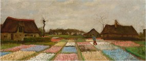 Tablou - Vincent van Gogh, Flower Beds in Holland, reproducere (120x50 cm)