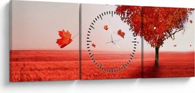 Tablou - Copacul iubirii (cu ceas) (90x30 cm)