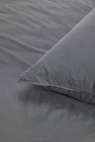 Lenjerie de pat Stonewashed Castle Rock gri