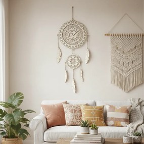 SENTOP | OM Mandala – captator de vise din lemn pentru perete | AURAVIA