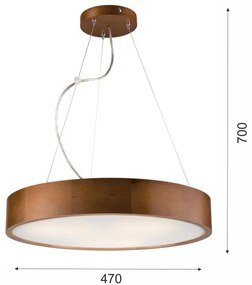 Lustră pe cablu 3xE27/60W/230V ø 47 cm