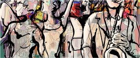 Tablou - Seara de jazz (120x50 cm)