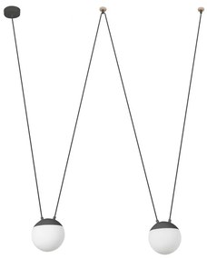 Lustra / Pendul MINE SPACE Dark grey suspension PC 2L