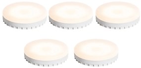 Set de 5 becuri LED GX53 reglabile 7W 750 lm 3000K