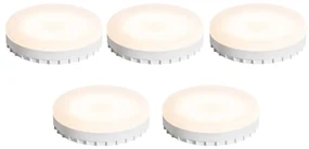 Set de 5 becuri LED GX53 reglabile 7W 750 lm 3000K