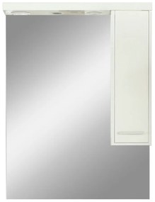 Dulap suspendat Nerva 75 cm cu oglindă, alb