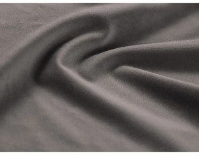 Colțar gri deschis extensibil, cu spațiu de depozitare cu tapițerie din catifea (cu colț pe partea dreaptă-în formă de "U") Kyoto – Cosmopolitan Design