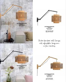 Lampadar eco din bambus Bhutan big natur, 40cm