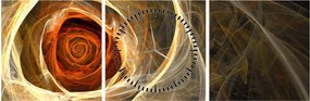 Tablou - Trandafir sufletului artistic (cu ceas) (90x30 cm)