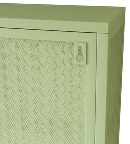 Dulap modern cu uși din sticlă, Verde | Aosom Romania