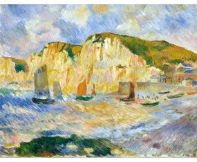Reproducere tablou Auguste Renoir - Sea and Cliffs, 90 x 70 cm