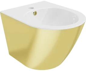 Mexen Lena bideu montat pe perete, Albă/Auriu - 35224806