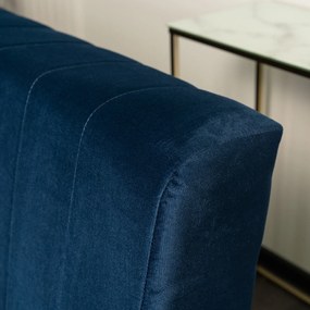 JAKS Canapea dublă extensibilă Porto albastru