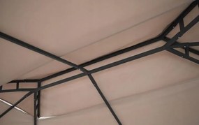 Foisor de gradina 3x4m cu plasa de tantari Glamour Beige