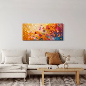 Tablou - Pictură flori colorate (120x50 cm)