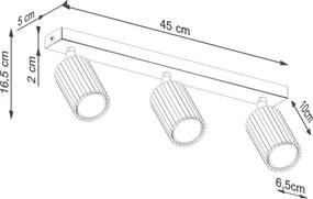 Brilagi - Spot LED CRESTO 3x GU10, 10 W, 230 V, roz