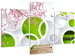 Tablou - Ponton peste lac (90x60 cm)