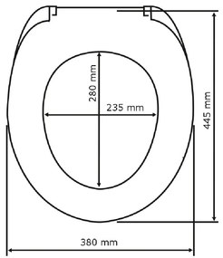 Capac WC Wenko Fish &amp; Cat, 45 x 37,5 cm
