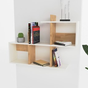Raft de perete Lagomood Eny - White, Oak