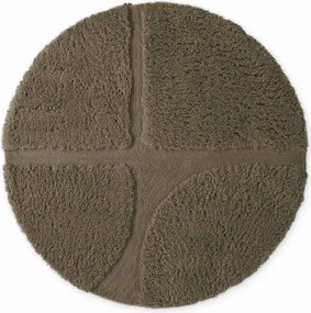 Covor kaki țesut manual rotund ø 160 cm Lambeth Jasper – Ted Baker