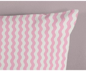 Lenjerie de pat pentru copii roz-turcoaz din bumbac pentru pat de o persoană 140x200 cm Sweety – Good Morning