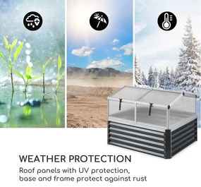 High Grow Advanced, ghiveci cu acoperiș, 120x95x100cm, 540l, oțel, antracit