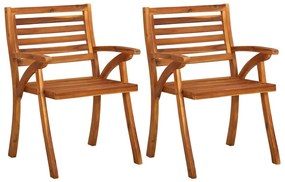 Set mobilier pentru gradina, 3 bucati, lemn masiv de acacia Patrat, 3