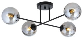 Emibig Roma lampă de tavan 4x10 W negru 1245/4