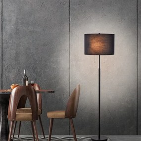 Lampă de podea FOGO 2xE27/15W/230V negru
