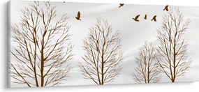 Tablou - Cerb lângă râu (120x50 cm)