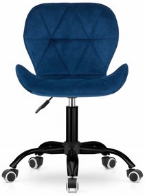 Scaun de birou albastru închis NOTO VELVET