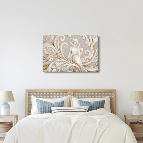 Tablou - Imagine a zeiței într-un fundal ornamental (90x60 cm)