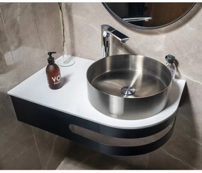 Sapho - Lavoar pentru blat AURUM Ø 38 cm, inox periat