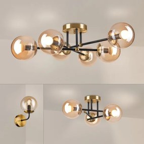 Brilagi - Lustră aplicată MALIVA, 6xE14/15W/230V, aurie