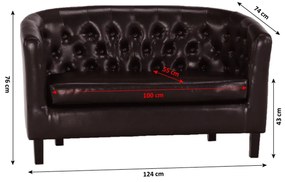 Zondo Canapea două locuri Maulden. 794338