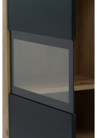 Comodă Baros 26 132 cm - stejar artizanal / negru mat