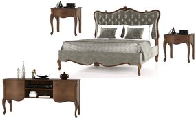 Set dormitor Celisea, Lemn Masiv, Nuc