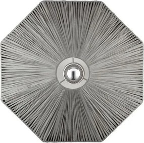 Aplica de perete cu design texturat ELVIO gri 45cm