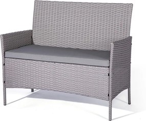 Set mobilier de grădină Le Bonom Fila, gri deschis
