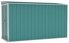 Sopron gradina montaj perete verde 118x288x178 cm otel zincat Verde, 118 x 288 x 178 cm