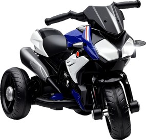 HOMCOM Motocicletă Electrică pentru Copii 3-5 Ani, Max. 25kg, cu Baterie 6V, Albastru | Aosom Romania