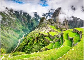 Tablou pe sticlă - Machu Picchu (70x50 cm)