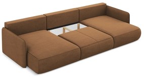 Colțar portocaliu extensibil/cu spațiu de depozitare Nanea – Makamii