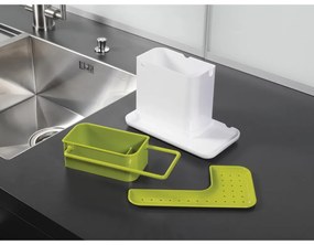 Suport pentru detergent de vase Joseph Joseph Caddy Sink Tidy, alb-verde