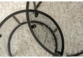 Set de măsuțe de cafea Aurum Black and Grey60 cm, 2 buc.