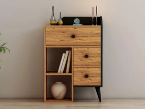 Comodă Dekube 3 (pin atlantic + negru) . 1093720