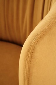 Scaun K531 velvet mustariu