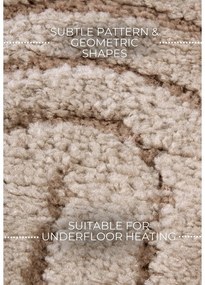 Covor taupe rotund ø 200 cm Panglao New York Taupe – Elle Decoration